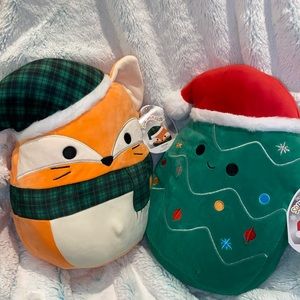 Squishmallow Christmas set of 2 bundle lot